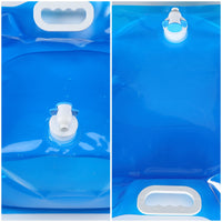 Garvee 10L Faltbarer Wasserkanister Mit Hahn 2 Stück BPA-Frei Auslaufsicher Tragbar Für Camping Und Wandern
