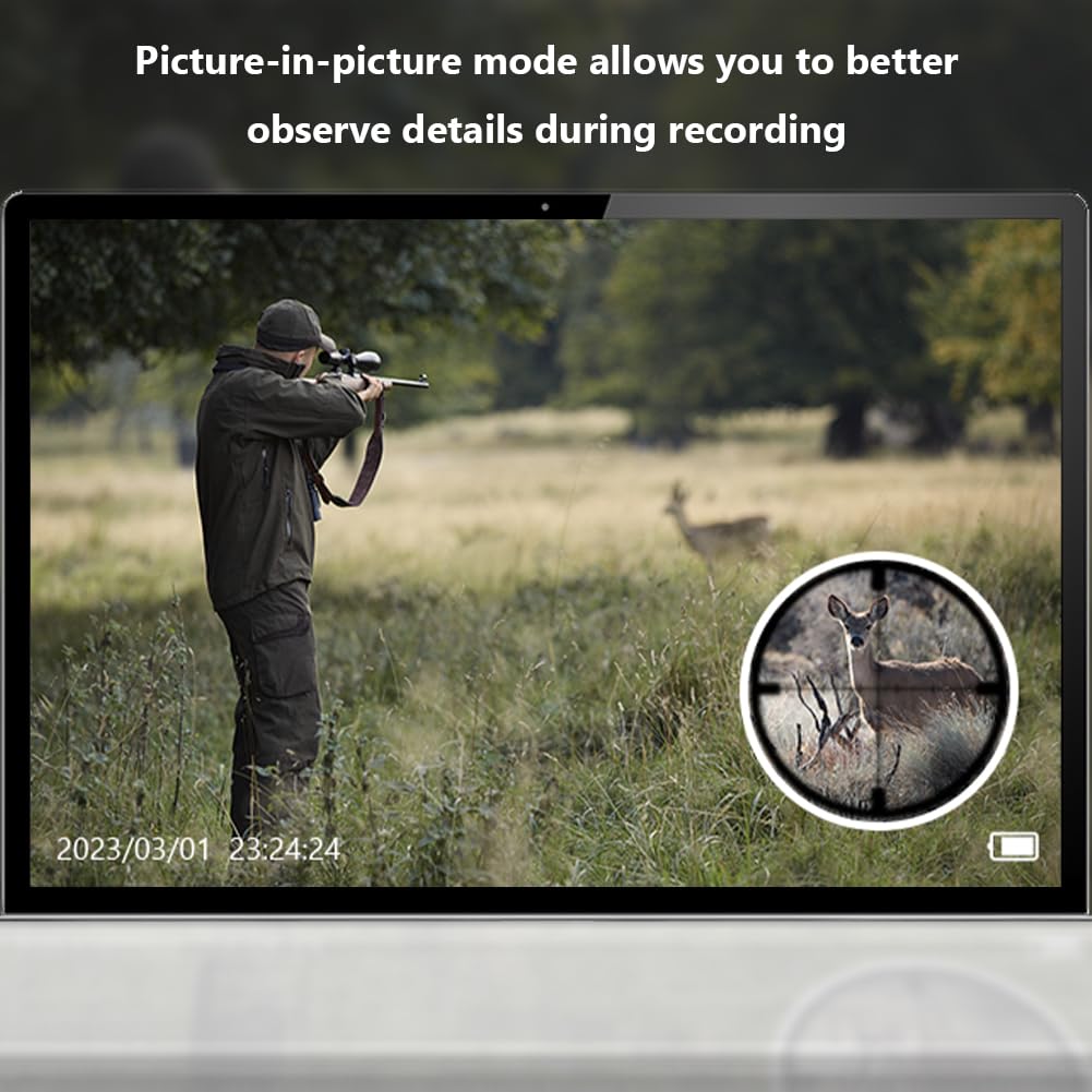 Occhiali per la visione notturna Garvee con risoluzione 4K da 36 MP, doppio uso per caccia, campeggio, viaggi, neri