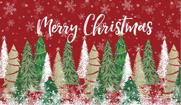 Zerbino decorativo Garvee Christmas Welcome, antiscivolo, lavabile, per uso interno ed esterno, 40x60 cm