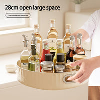 Garvee 28 cm Organizer girevole Porta spezie girevole a 360° per cucina, mobiletto, dispensa, frigorifero, tavolo portaoggetti