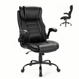 Garvee Sedia Ufficio Esecutiva Ergonomica con Supporto Lombare a Molla, Poggiatesta Regolabile, Materiale Resistente, Adatta a Ufficio e Casa - Black
