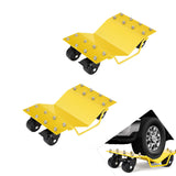 Set Garvee 2 Car Dolly Capacità 4000 LBS Acciaio Robusto Antiscivolo per Auto e SUV - Perfetto per la Festa del Papà