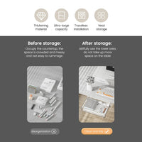 Organizzatore estensibile sottopensile Garvee con cassetti in plastica, cassetti scorrevoli, accessori per cucina e ufficio 31x20x8,6 cm