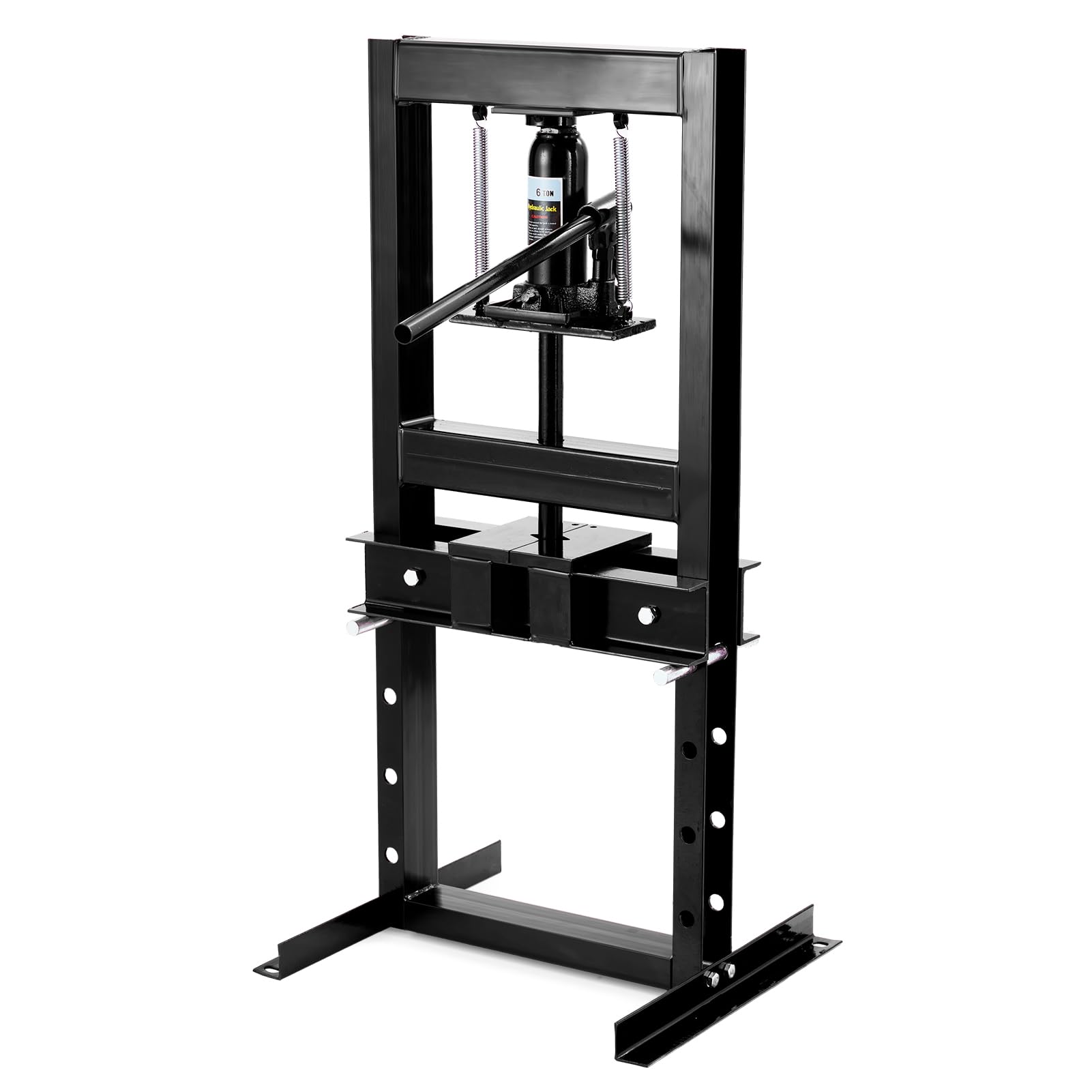 Pressa idraulica Garvee 6T con telaio a H e altezza regolabile, in acciaio, resistente alla ruggine, per officina e riparazione auto