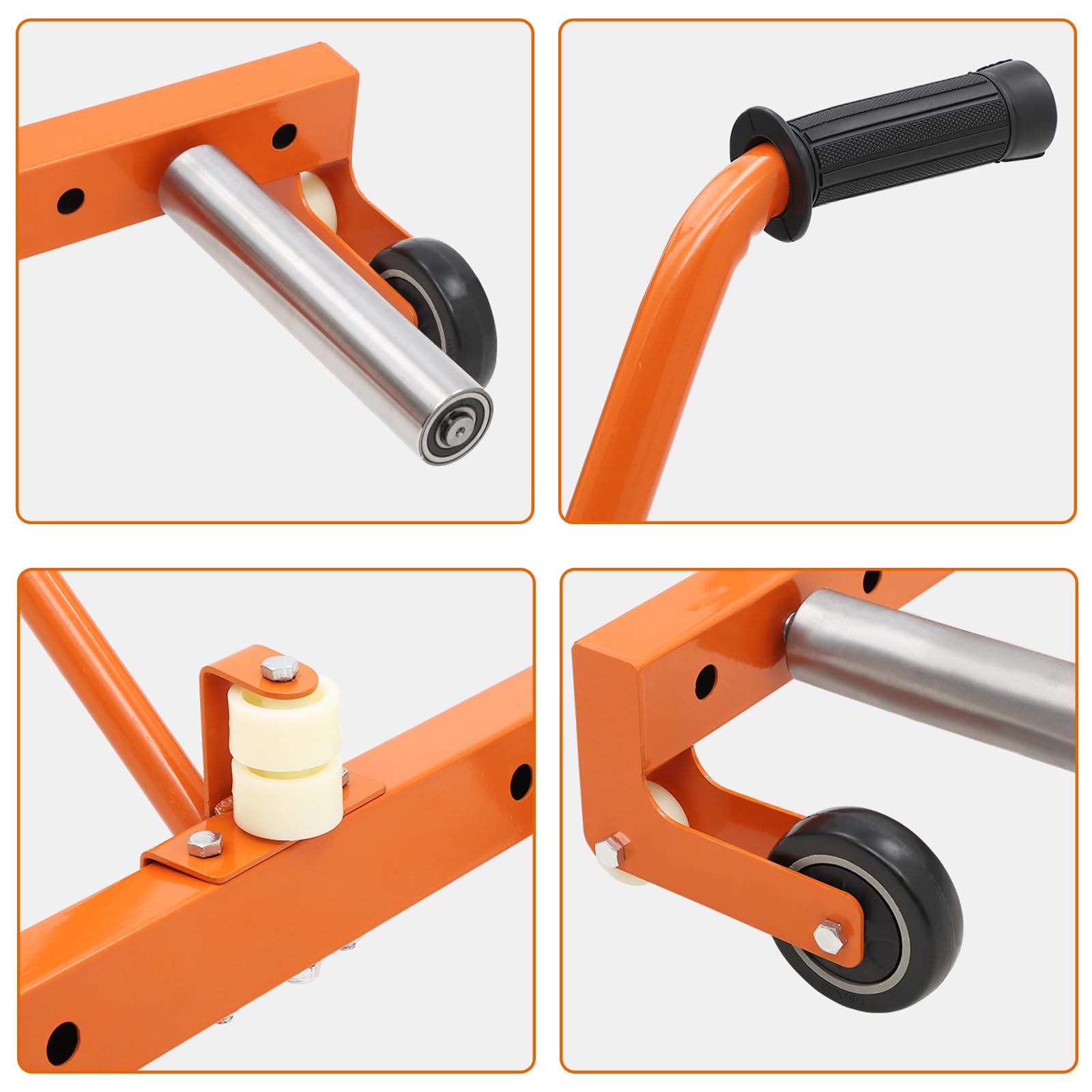 Carrello porta-pneumatici regolabile per impieghi gravosi Garvee, capacità di carico di 450 libbre, in acciaio resistente alla corrosione, per auto, camion, ATV e officina