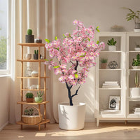 Albero di ciliegio artificiale Garvee, vaso alto, tronco realistico, rami flessibili, facile da pulire, vaso di fiori robusto, decorazione per interni del soggiorno