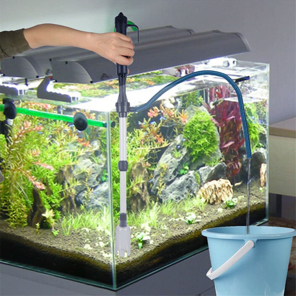 Garvee Limpiador Eléctrico De Grava Para Acuario, Aspiradora Automática, Plástico Duradero, Filtro Y Circulación De Agua, Uso Doméstico