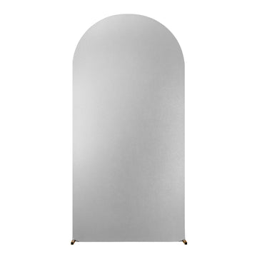 Garvee 6,6FT Copertura per fondale per arco nuziale - Spandex elasticizzato, parte superiore rotonda glitterata, vestibilità elastica, leggera, riutilizzabile - Matrimonio, compleanno, baby shower