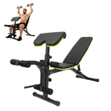 Garvee Panca Pesi Multifunzionale Regolabile 5 Livelli - Telaio Acciaio 1.5mm, 180kg, Nero Casa e Palestra