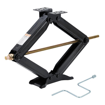 Stabilizzatore per rimorchio da camper Garvee, cric a forbice, capacità di sollevamento di 7500 libbre, altezza regolabile, 4"-24" in acciaio verniciato a polvere per campeggio in roulotte