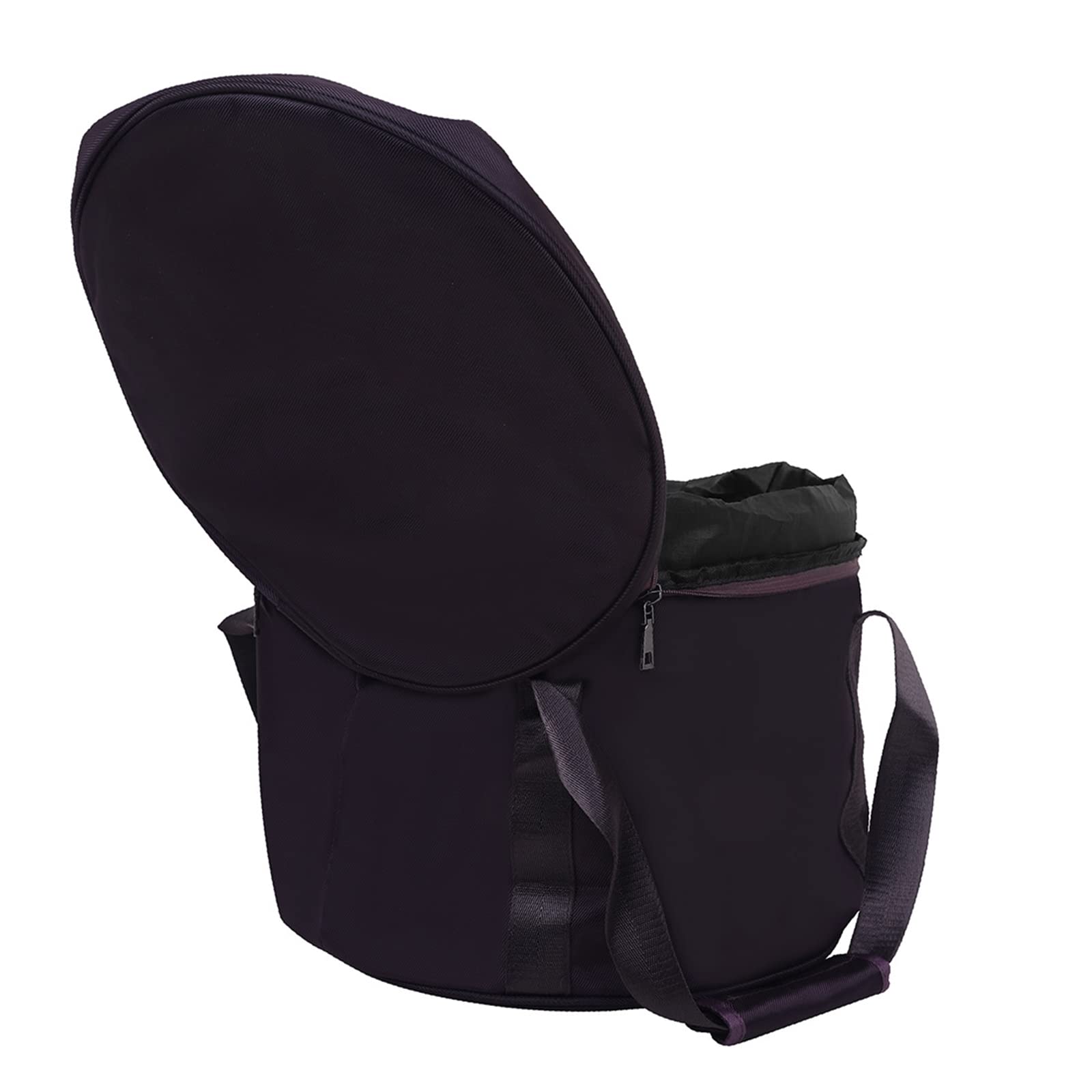 Borsa portaoggetti Garvee per campane tibetane di cristallo da 10 pollici, custodia per il trasporto spessa con fodera, nera, portatile e sicura