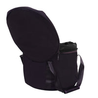 Borsa portaoggetti Garvee per campane tibetane di cristallo da 10 pollici, custodia per il trasporto spessa con fodera, nera, portatile e sicura