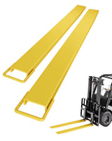 Estensione per forca per pallet Garvee, larghezza 4,5", lunghezza 72", capacità di carico 4600 libbre, acciaio giallo, per carrelli elevatori, cantieri edili, magazzino - giallo