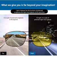 Occhiali da guida notturna polarizzati Garvee per uomo e donna con protezione UV400 dai riflessi per guida, escursionismo, golf, pesca e sport all'aria aperta - Giallo