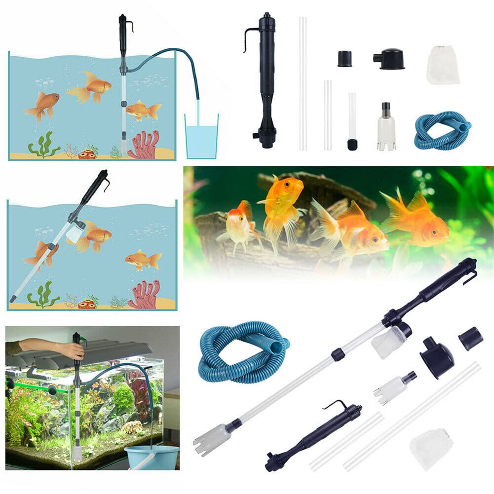 Garvee Limpiador Eléctrico De Grava Para Acuario, Aspiradora Automática, Plástico Duradero, Filtro Y Circulación De Agua, Uso Doméstico