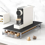Cassetto portaoggetti Garvee per 40 capsule di caffè, robusto portacapsule con design scorrevole, 40,5x22x5,7 cm, antracite, per cucina e postazione caffè