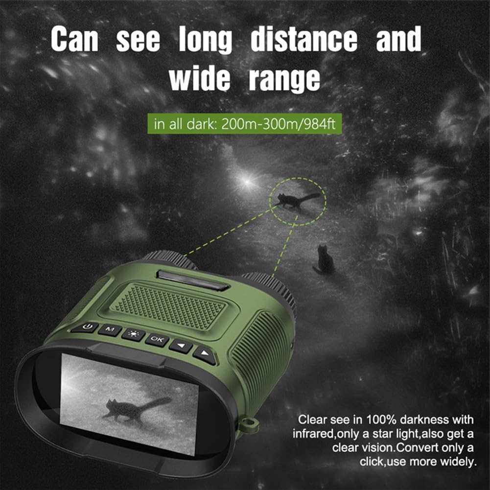 Binocolo per visione notturna Garvee 2.5K 40MP Digital IR 8X Zoom impermeabile portatile per caccia birdwatching campeggio