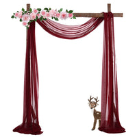 Tenda ad arco per matrimonio Garvee Vinrot in chiffon elastico 70x550cm, resistente alle pieghe, versatile decorazione per foto di matrimonio