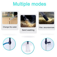 Garvee Limpiador Eléctrico De Grava Para Acuario, Aspiradora Automática, Plástico Duradero, Filtro Y Circulación De Agua, Uso Doméstico
