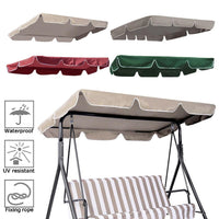 Garvee Patio Rocking Chair Canopy Replacement 2-Posts Waterproof Windproof Strappy Chair Canopy For Garden Hammocks Roof Outdoor Veranda, Varie Misure, Grigio
