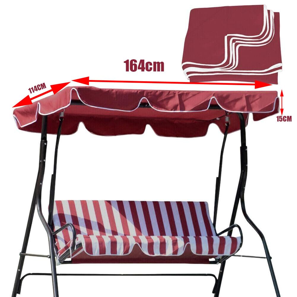 Garvee Patio Rocking Chair Canopy Replacement 3-Posts Waterproof Antivento Antistrappo For Garden Hammocks Outdoor Veranda Weatherproof