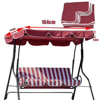 Garvee Patio Rocking Chair Canopy Replacement 3-Posts Waterproof Antivento Antistrappo For Garden Hammocks Outdoor Veranda Weatherproof