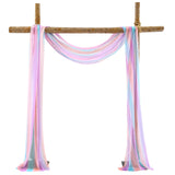 Garvee Wedding Arch Draping Fabric Tulle Contrast Colour Outdoor Backdrop 2FTx18FT Riutilizzabile Spruzzabile con Acqua Versatile