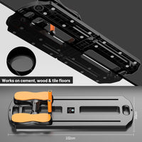 Garvee Pilates Reformer Machine con corda di resistenza per casa e palestra, 102x36x2 cm, pieghevole, nero