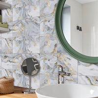 GARVEE Adesivi per piastrelle autoadesivi da 10 pezzi per cucina, bagno, soggiorno, 7,9 x 7,9 pollici, moderno e minimalista