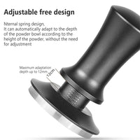 Garvee Coffee Tamper 58mm Stainless Steel Pressa Caffè with Aluminum Alloy Handle for Home and Bar, Ergonomic Design, Durable Silver