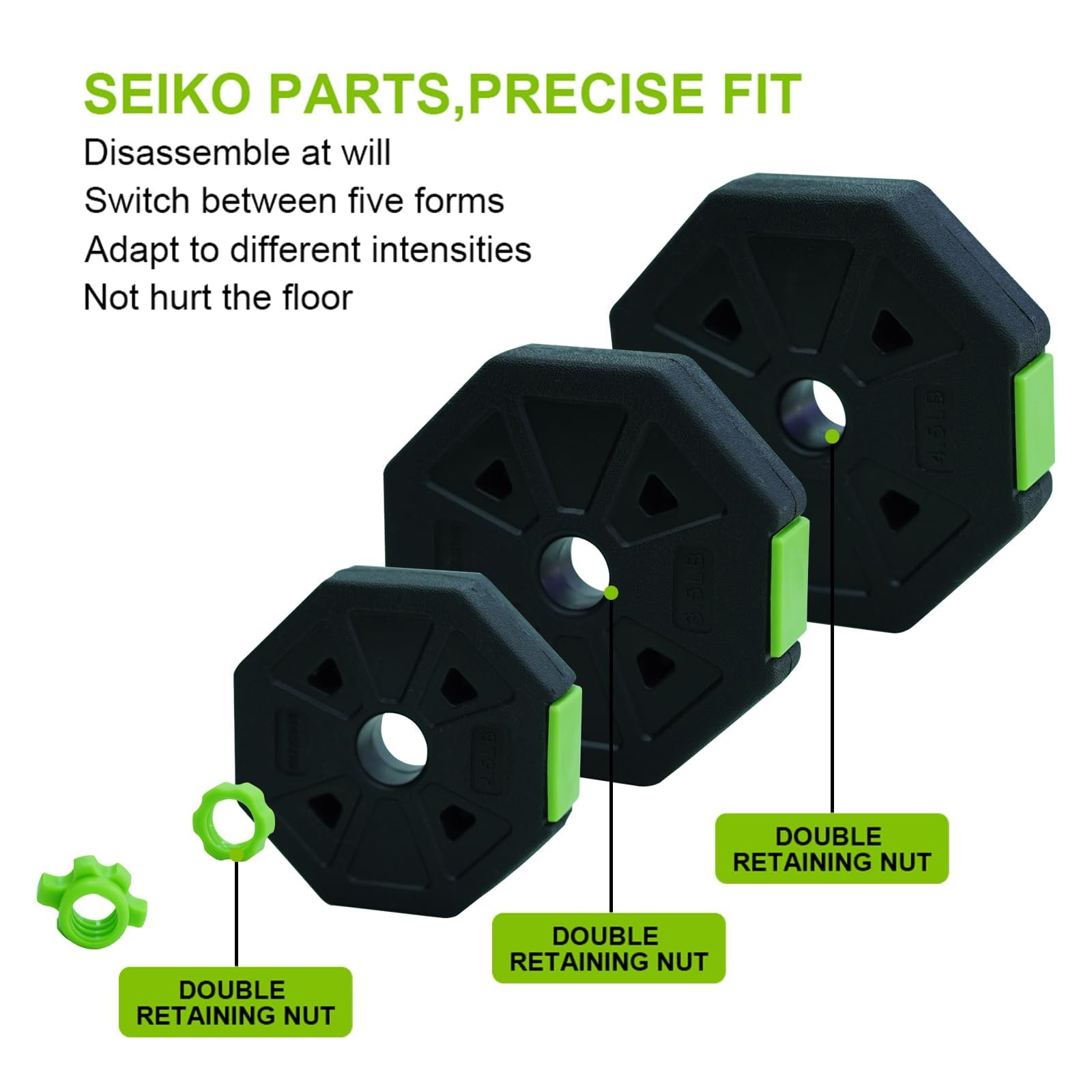 Set Manubri Regolabili 4 in 1 Garvee per Festa del Papà: Kettlebell, Bilanciere, Maniglia Flessioni, 20-40 kg Antiscivolo per Addominali e Allenamenti Casa