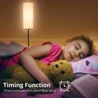 Lampada da terra Garvee per soggiorno RGBCW LED dimmerabile con telecomando e app 167 cm nero