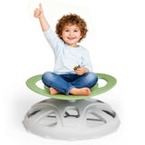 Garvee Sedia Girevole Sensoriale per Bambini Autistici con Maniglia di Sicurezza, Design Antiscivolo, Materiale PP, Base Rinforzata, Uso Interno ed Esterno, Multicolore - Green