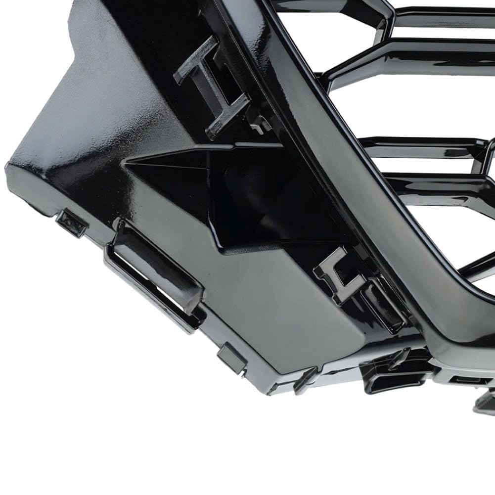 Garvee Griglia Anteriore a Nido d'Ape per A4L RS4 2017-2019, Telaio Resistente, Design Sportivo, ABS, Versione Europea, Nero