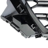 Garvee Griglia Anteriore a Nido d'Ape per A4L RS4 2017-2019, Telaio Resistente, Design Sportivo, ABS, Versione Europea, Nero