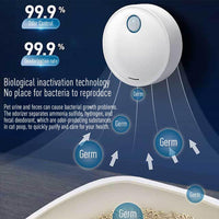 Garvee Purificatore d'Aria per Odori Animali con Sensore di Movimento, Compatto e Silenzioso, Multifunzionale per Casa e Ufficio