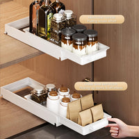 Cassetto da cucina estensibile Garvee, organizer telescopico in acciaio inox per dispensa e bagno, non richiede fori, versatile, moderno