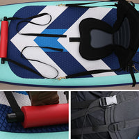 Garvee Supporti Per Piedi Kayak Universali Regolabili Con Cinghie Leggeri Per Barche Gonfiabili E Kayak, 43cm, Nero