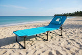 Garvee Sedia da Tanning con Foro per il Viso, 5 Posizioni Regolabili, Tessuto Oxford Resistente, Pieghevole e Portatile per Spiaggia e Giardino