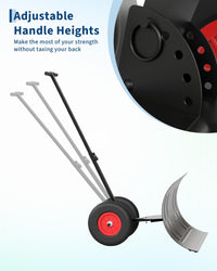 Pala da neve Garvee 74x42cm – regolabile in altezza in 5 posizioni, in metallo, per giardino, vialetti e vialetti d’accesso in inverno.