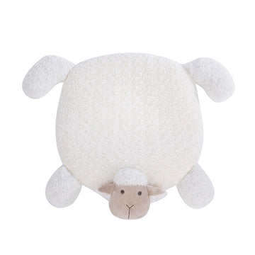 Tappetino per dormire Garvee per animali domestici, antiscivolo, in peluche, a forma di pecora, color latte, per auto e casa, versatile