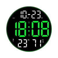 Garvee Orologio Digitale Da Parete Grande Schermo Con Telecomando Per Soggiorno Silenzioso Luminosità Regolabile