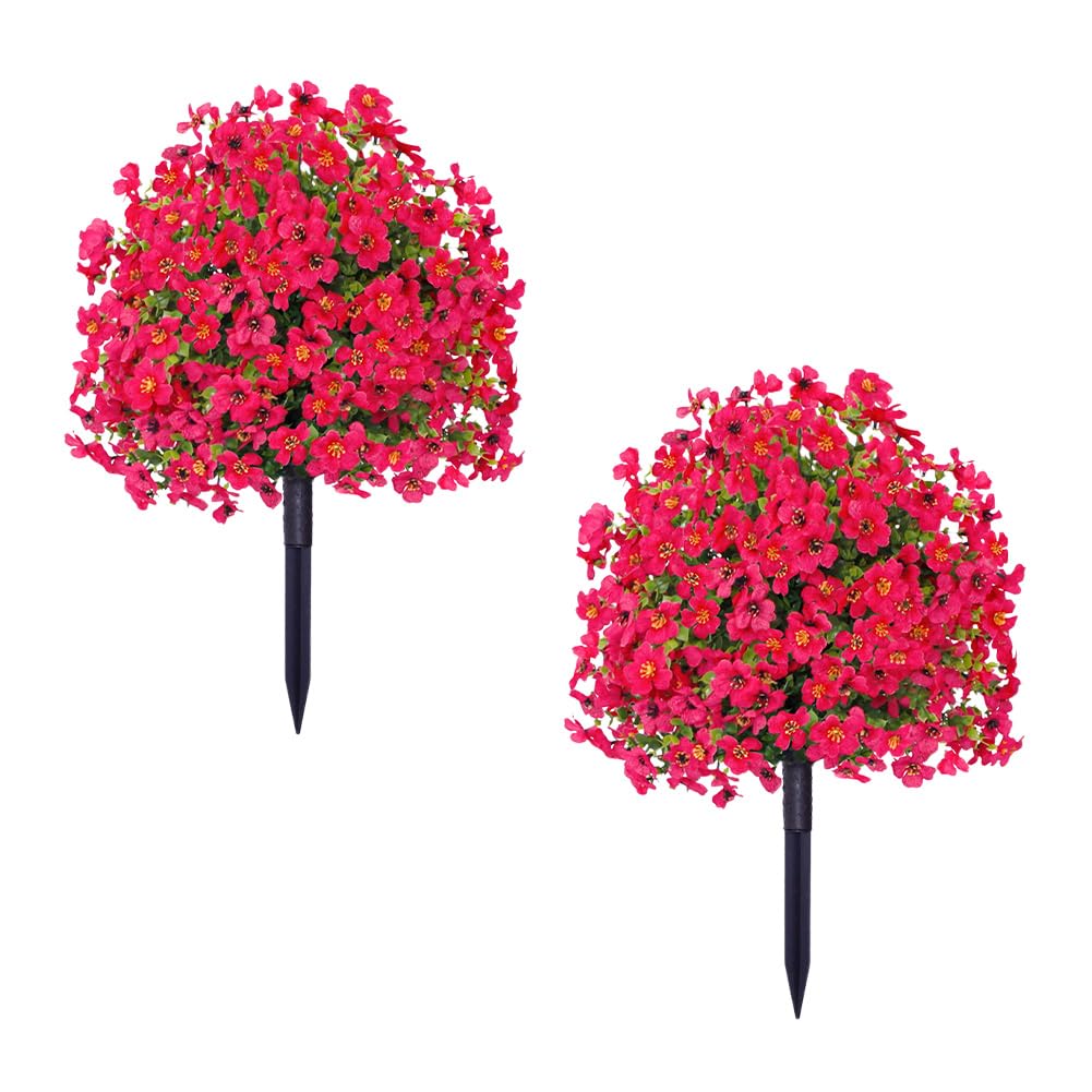 Alberi artificiali in cedro topiario Garvee da 60 cm, resistenti ai raggi UV e alle intemperie, con picchetto per ingresso da giardino, patio, verde