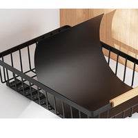 Garvee Organizer per armadio estensibile, cesto multifunzionale per armadio, per cucina, bagno, camera da letto, 39,5x28x9,8 cm, tessuto a rete standard