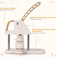Macchina per bottoni Garvee – Macchina per bottoni da 25/32/58 mm in plastica ABS per bambini, progetti di artigianato e regali fai da te