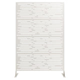 Garvee Recinzione da Giardino in Metallo Alta 183 cm, Design Scroll Antiruggine, Acciaio Verniciato, Privacy Patio e Prato, Nero, Facile Montaggio - 9