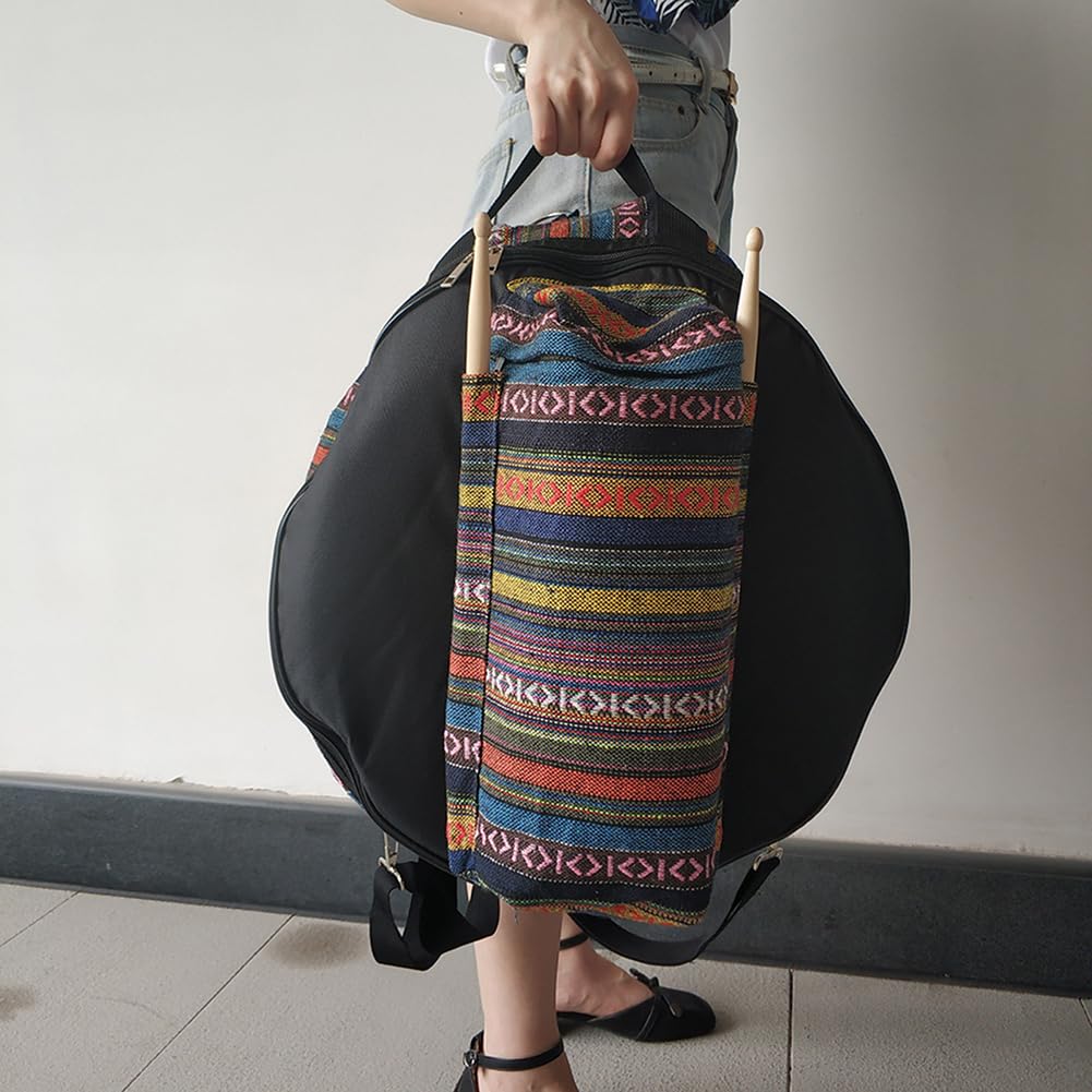 Borsa per rullante Garvee, motivo etnico, Oxford impermeabile, imbottita, leggera, portatile, per musicisti