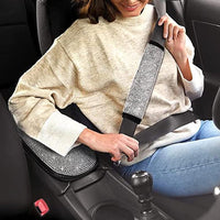 Garvee - Set di 15 coprisedili auto scintillanti per donna con coprivolante in cristallo, vellutati e traspiranti, universali, con console centrale, per uso quotidiano ed eventi