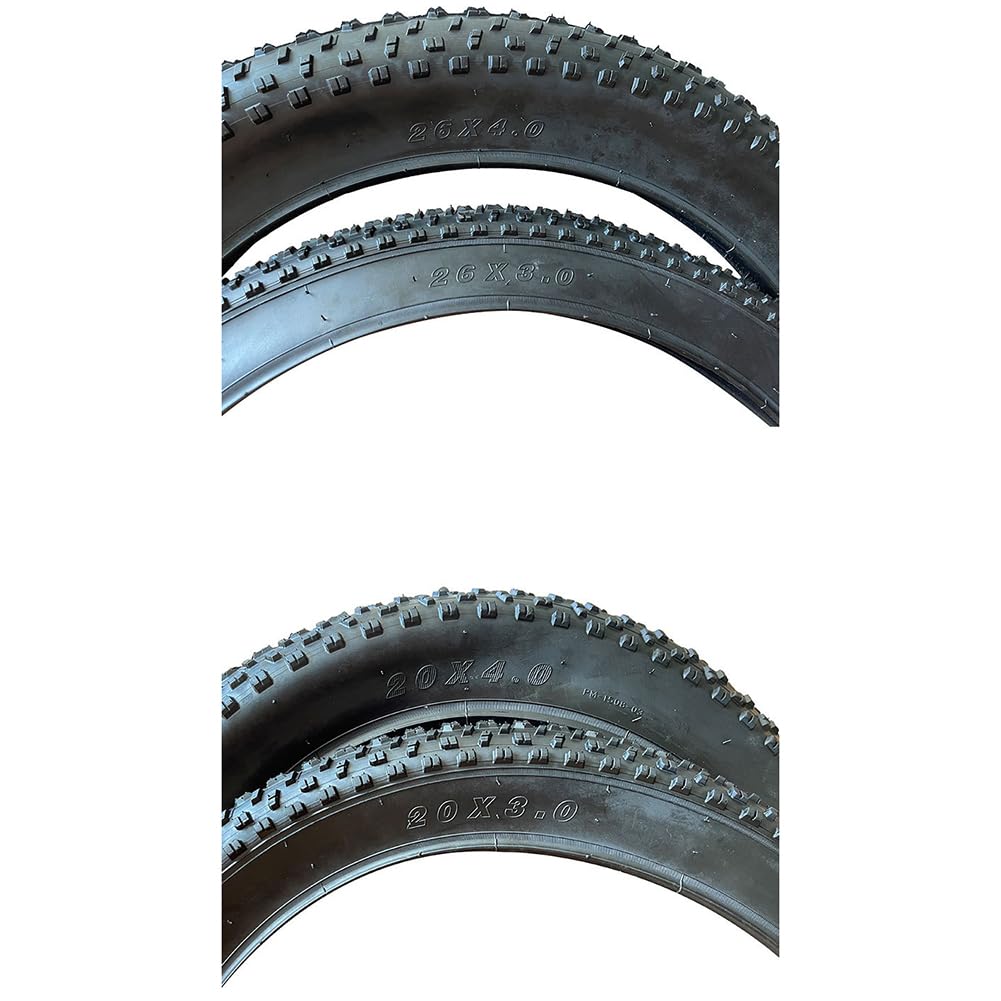 Pneumatici Garvee Fat Bike 20x3.0 antiforatura pieghevoli per mountain bike elettriche, set di pneumatici di ricambio per biciclette da neve e spiaggia, neri