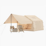 Garvee Tenda Gonfiabile Da Campeggio 6-8 Persone, Tessuto Oxford Impermeabile, Finestra PVC, Fornello E Porta AC, Outdoor, 10.37ft X 8.2ft, Blu